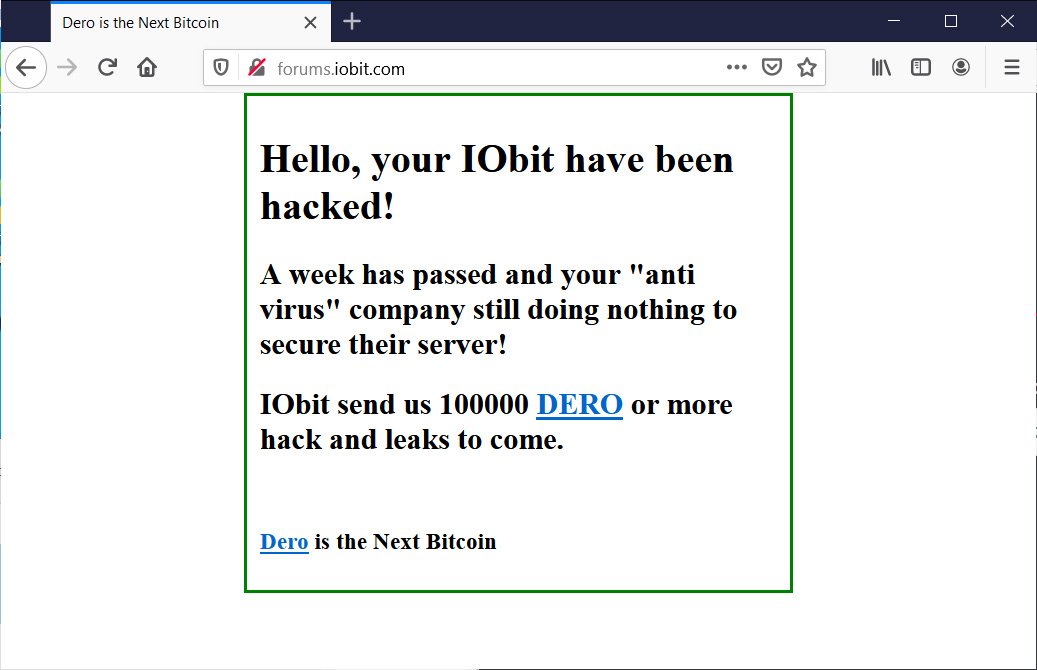 Hackers continued to attack IObit